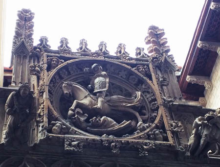 São Jorge na lateral da Generalitat - século XV